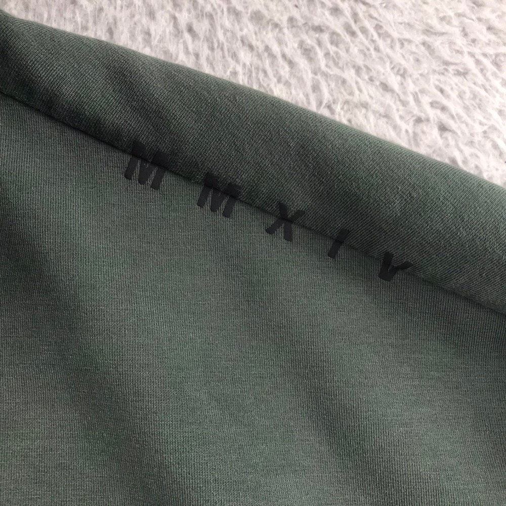 YoungLA Tux Track Jacket Mens M Sage Green Full Zip Mock Neck Activewear #541 - Picture 5 of 13